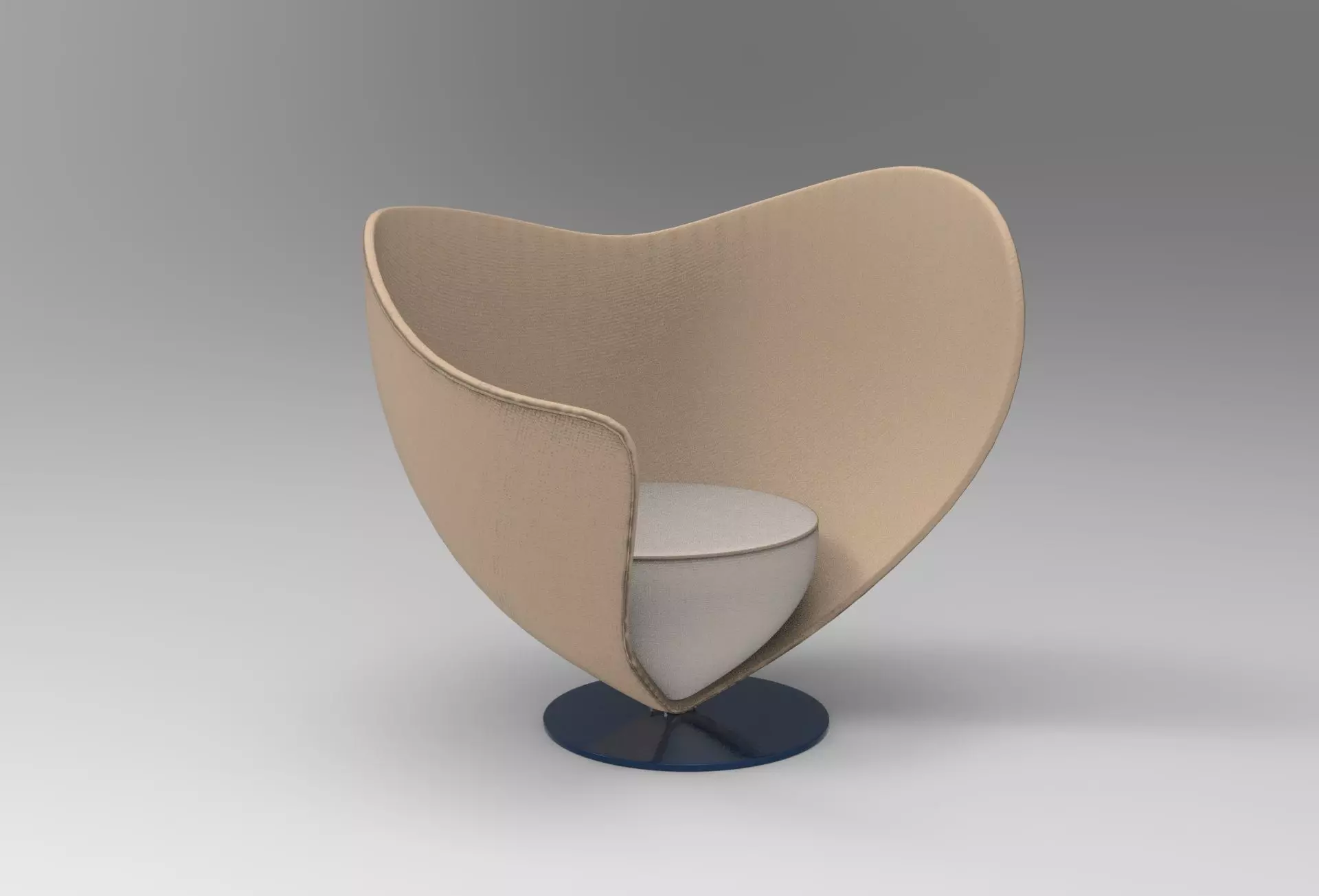 Song Armchair Low-poly 3D model