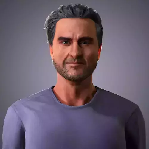 Joaquin Phoenix Character  Low-poly 3D model