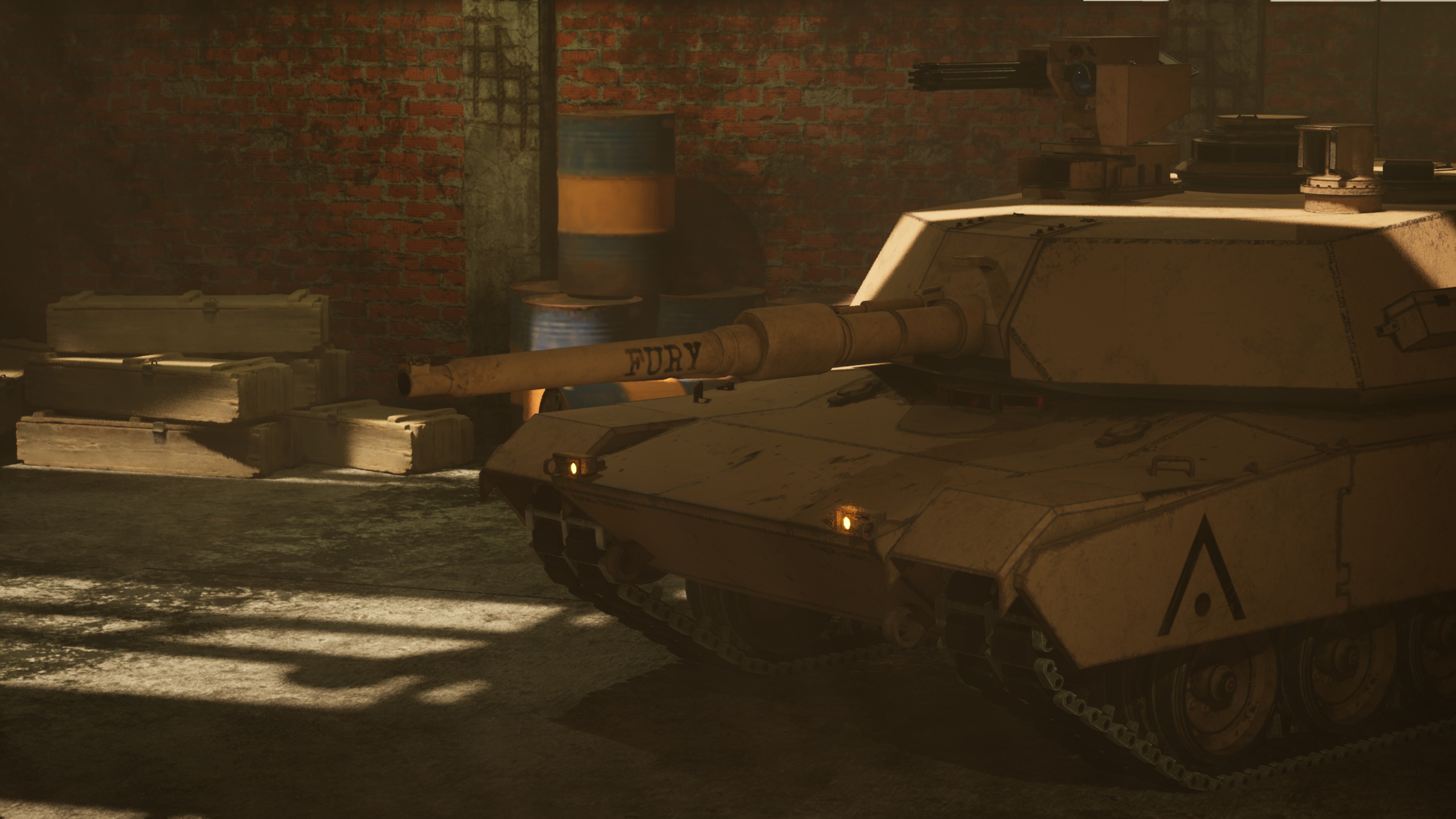 Tank M1A2 Low-poly 3D model_2