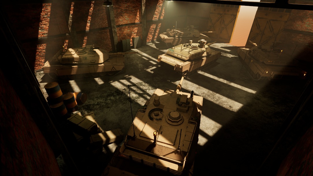 Tank M1A2 Low-poly 3D model_5