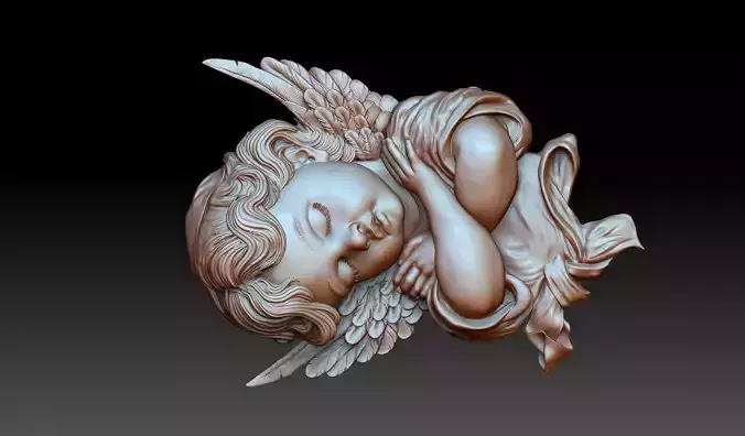 angel cupid baby 3D print model