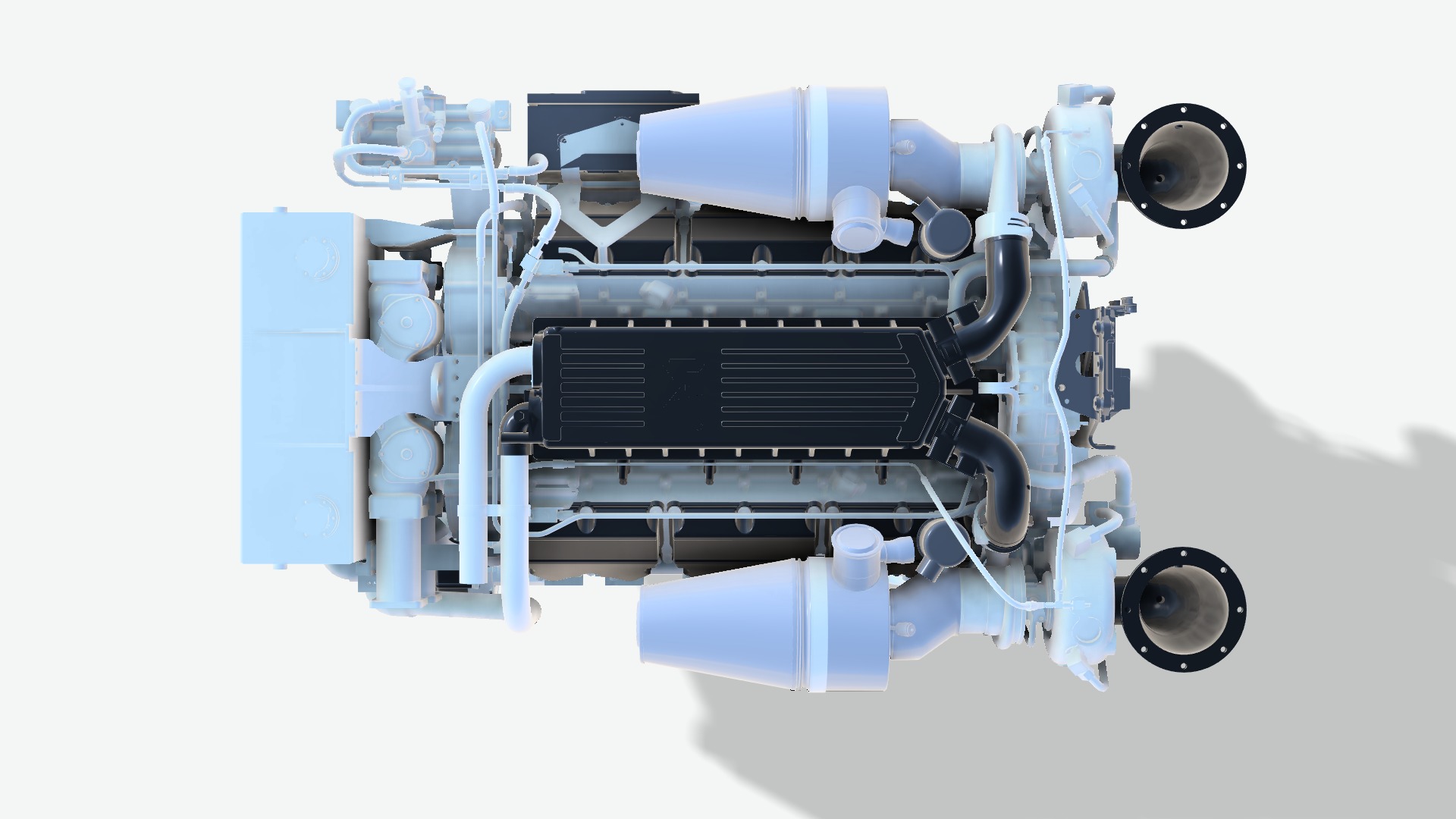 C32 MARINE DIESEL ENGINE CAT 3D print model_5