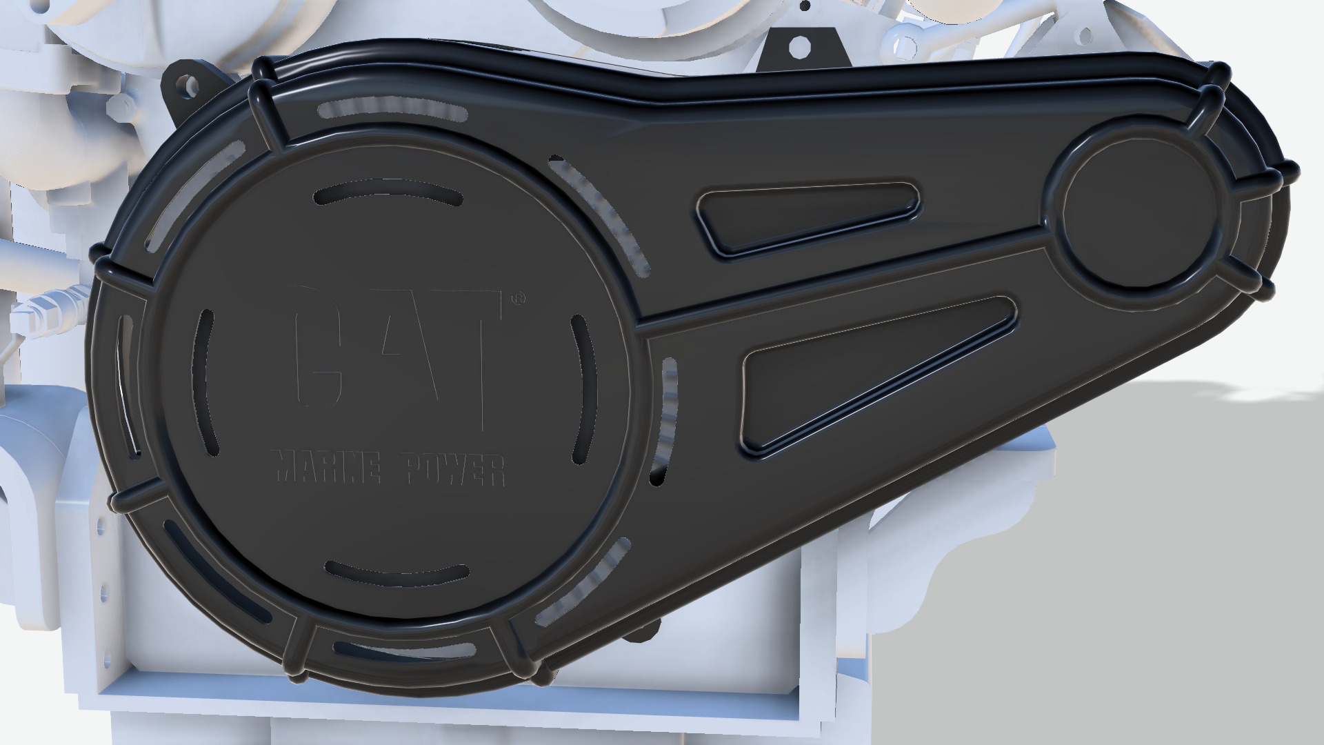 C32 MARINE DIESEL ENGINE CAT 3D print model_4