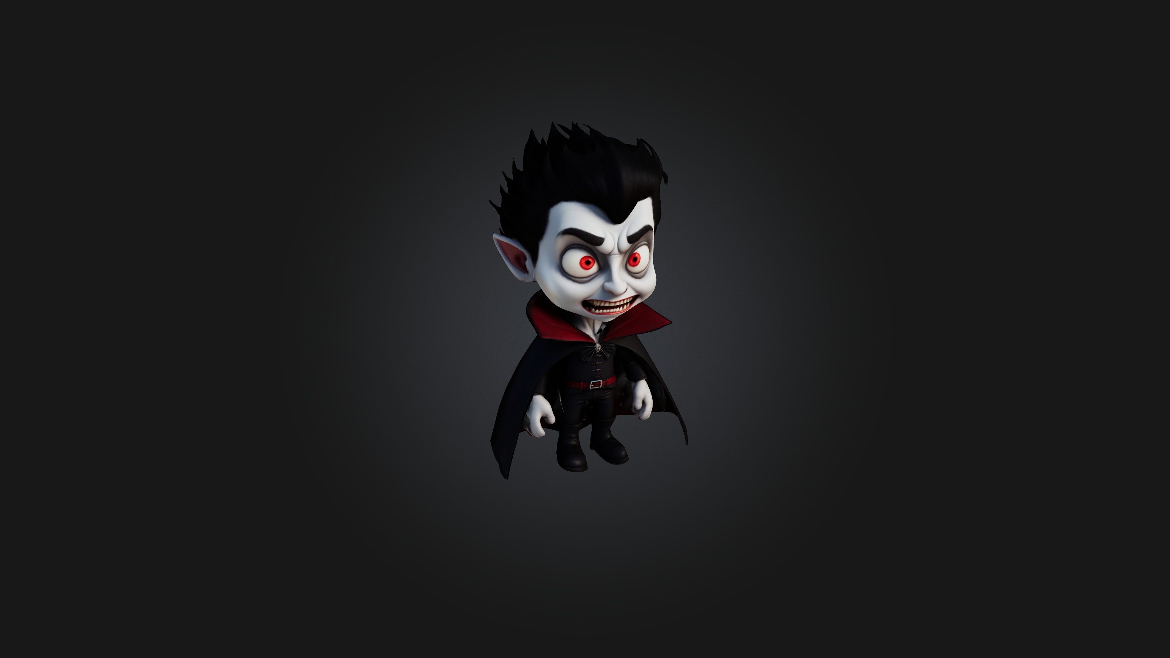 Cartoon Vampire 3D model_4