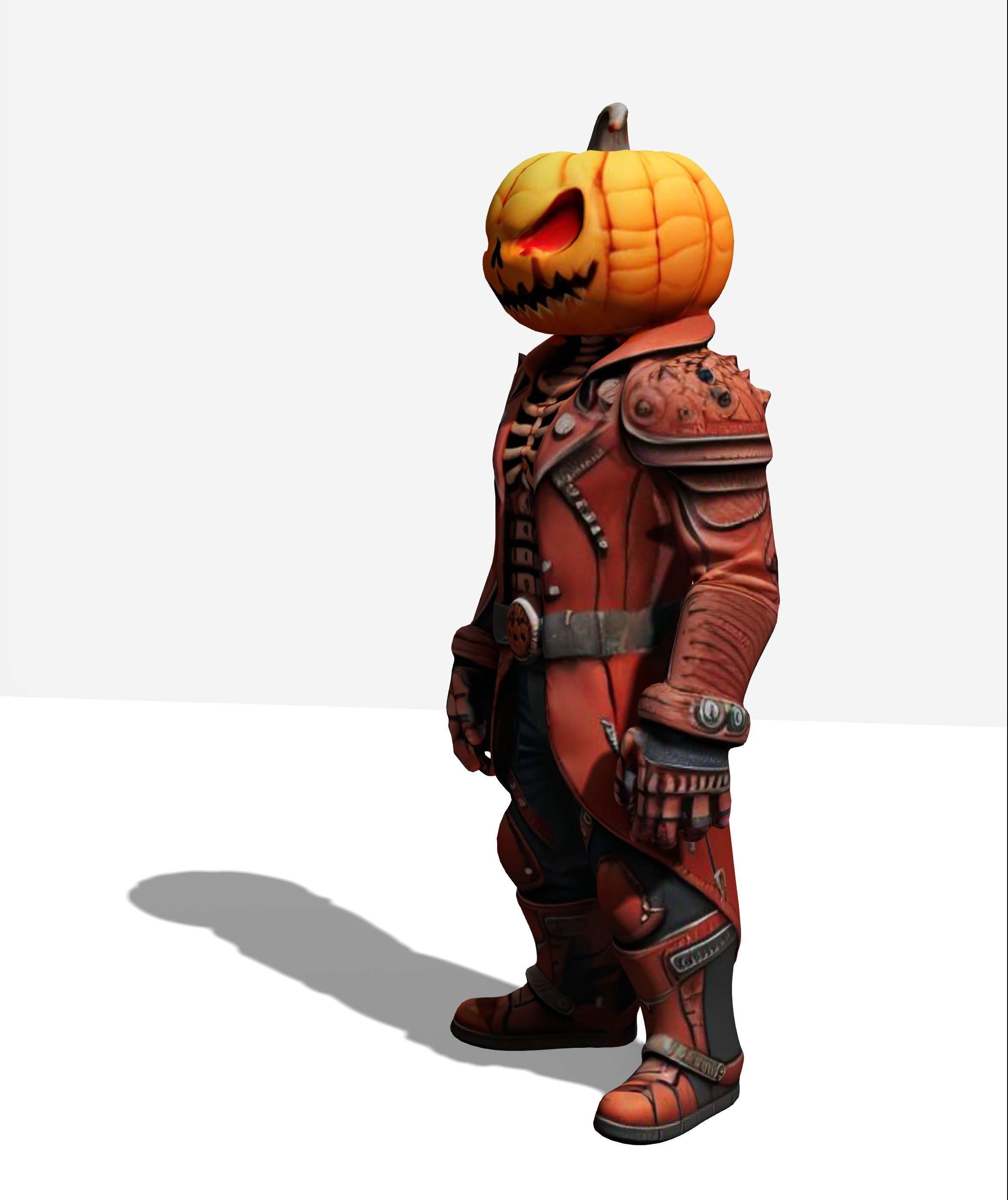 Jack o lantern 3D model_2
