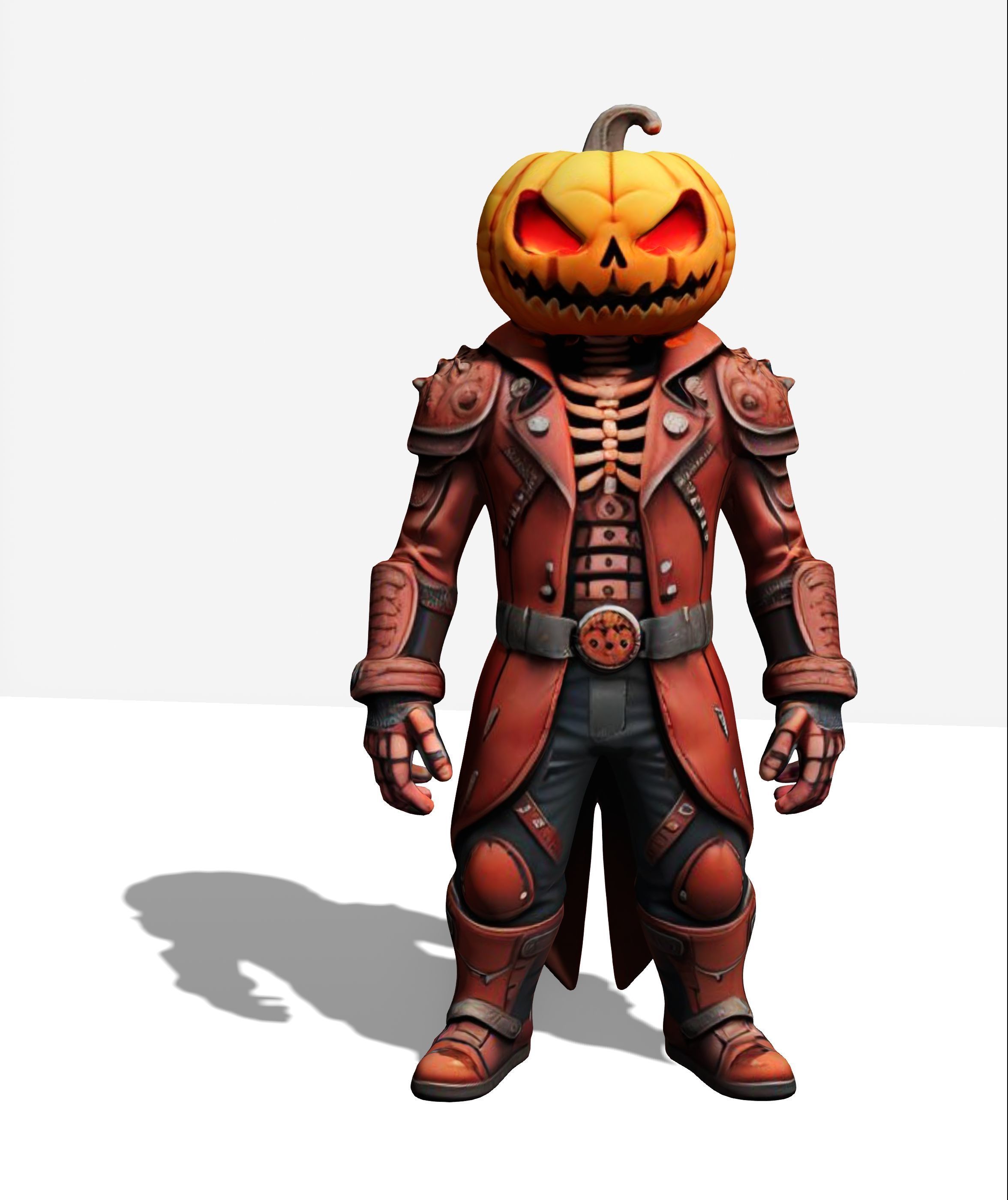 Jack o lantern 3D model_1