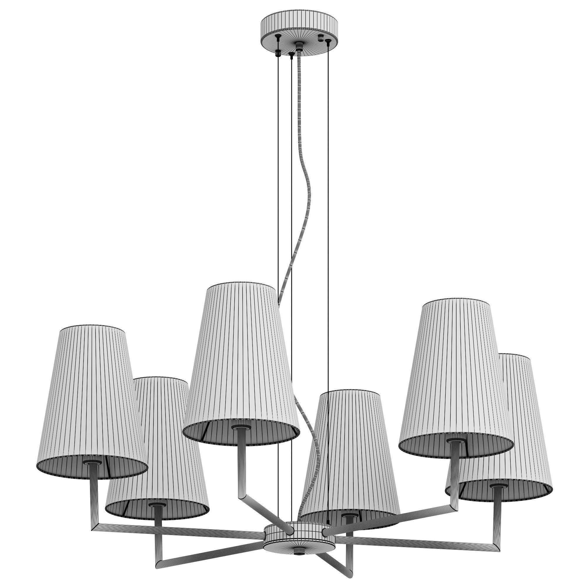 Evolution Bellino SLE105903-06 chandelier 3D model_4