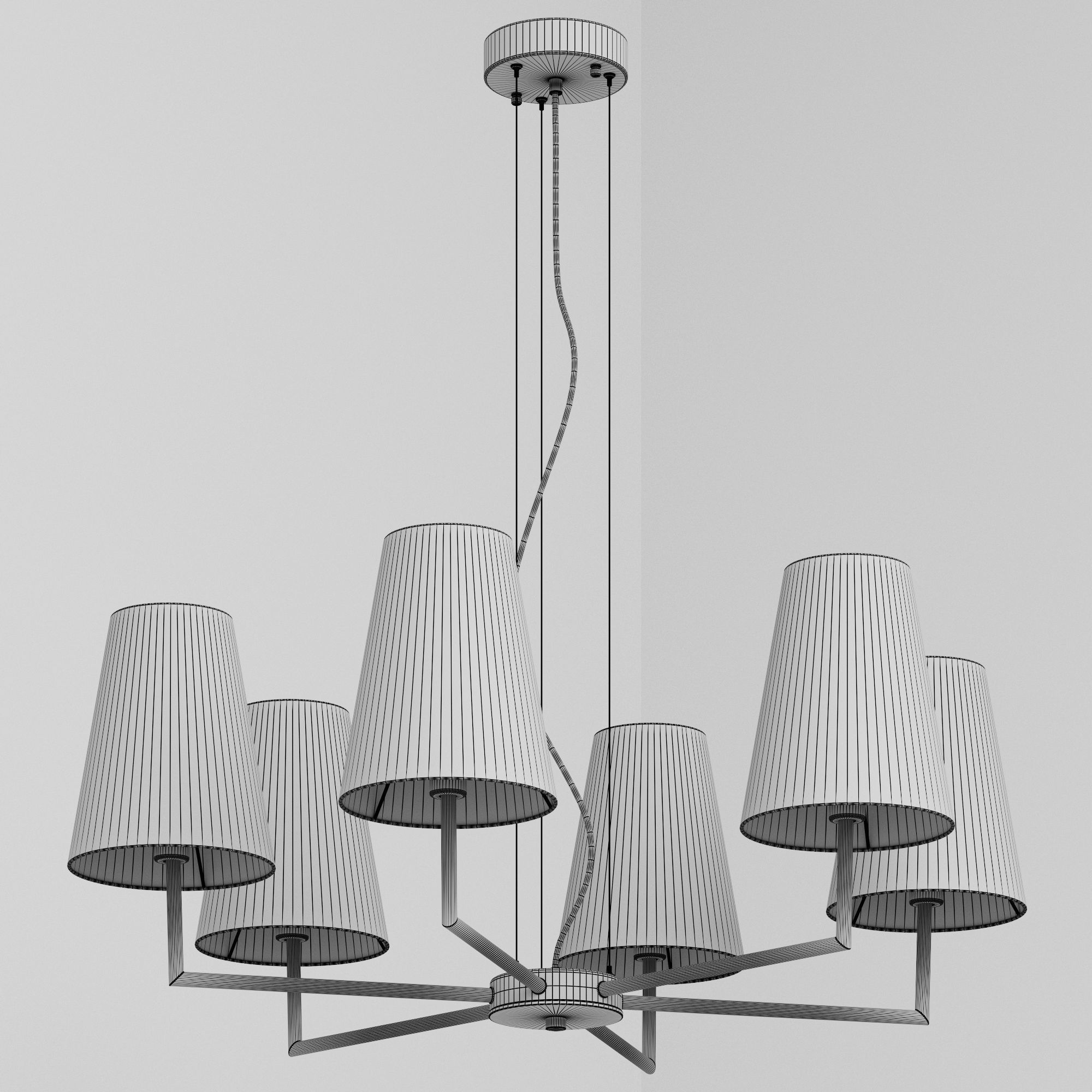 Evolution Bellino SLE105903-06 chandelier 3D model_7