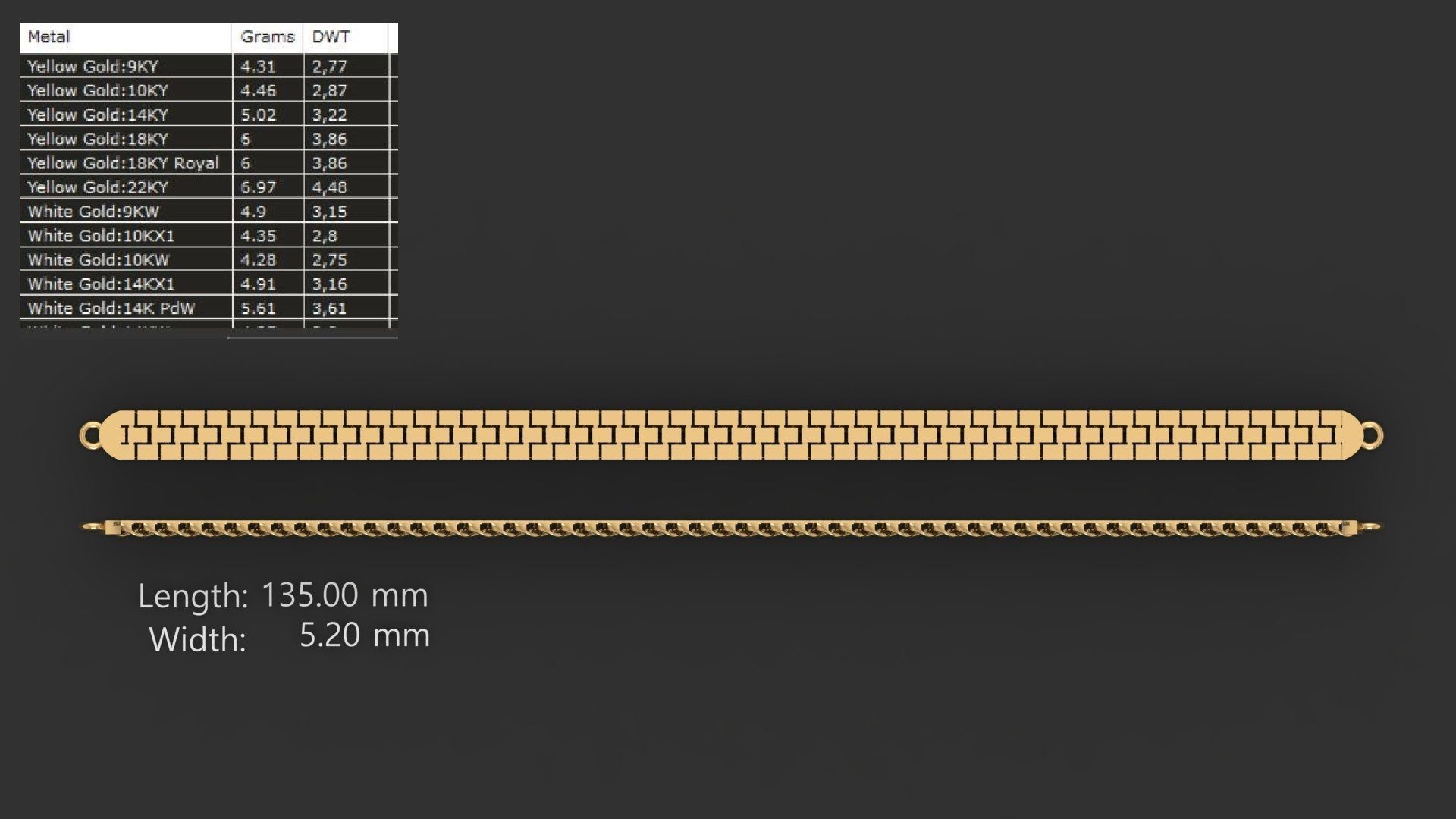 20 bracelet model ready 3d print stl 3D print model_3