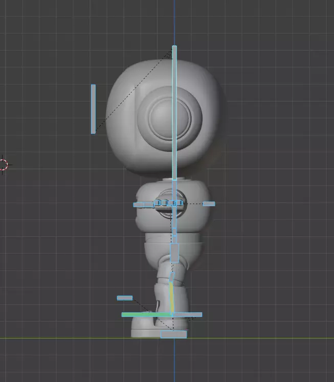 Cute Short Robot Eve-2 3D model_8