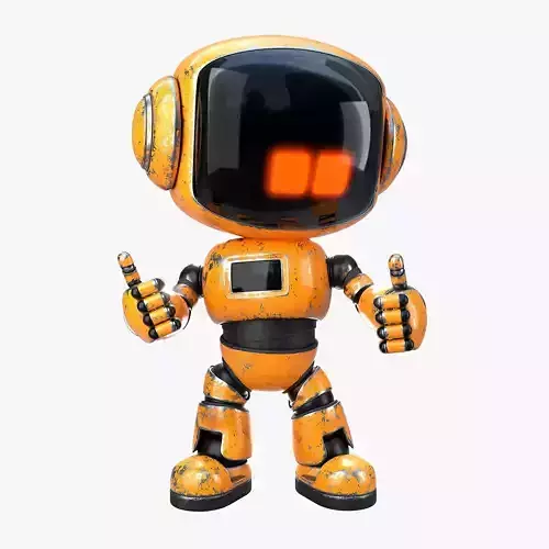 Cute Short Robot Eve-2 3D model Cute Short Robot Eve-2 3D model