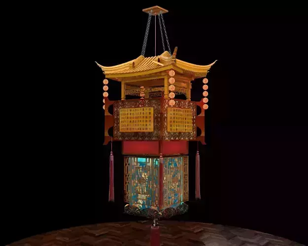 Chinese palace lantern 3D model