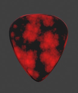guitar pick 3D model_2