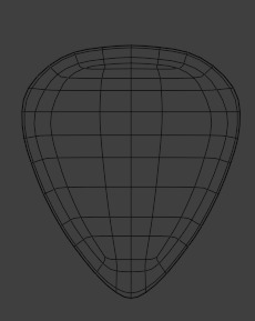 guitar pick 3D model_5