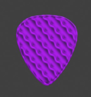 guitar pick 3D model_4
