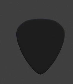 guitar pick 3D model_1