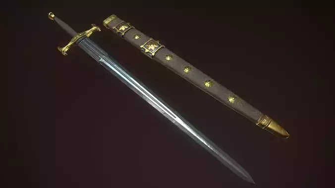 Royal Sword with scabbard