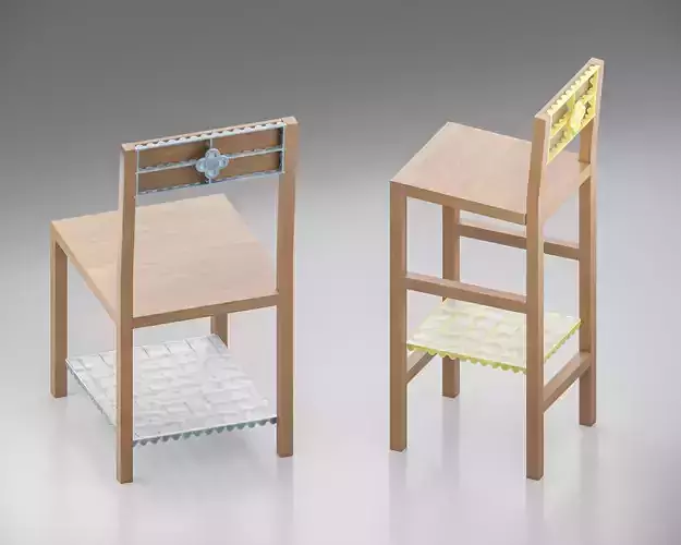 chair korean style and stool