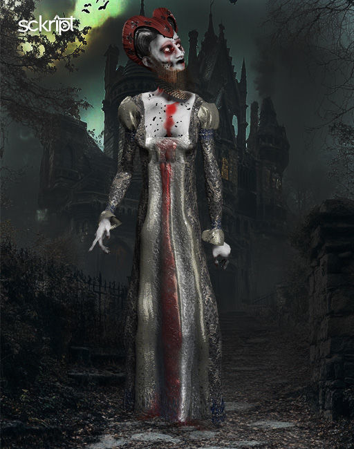 Ghosts Series Dame Ann Low-poly 3D model_3