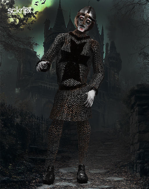 Ghosts Series The Knight Low-poly 3D model_3