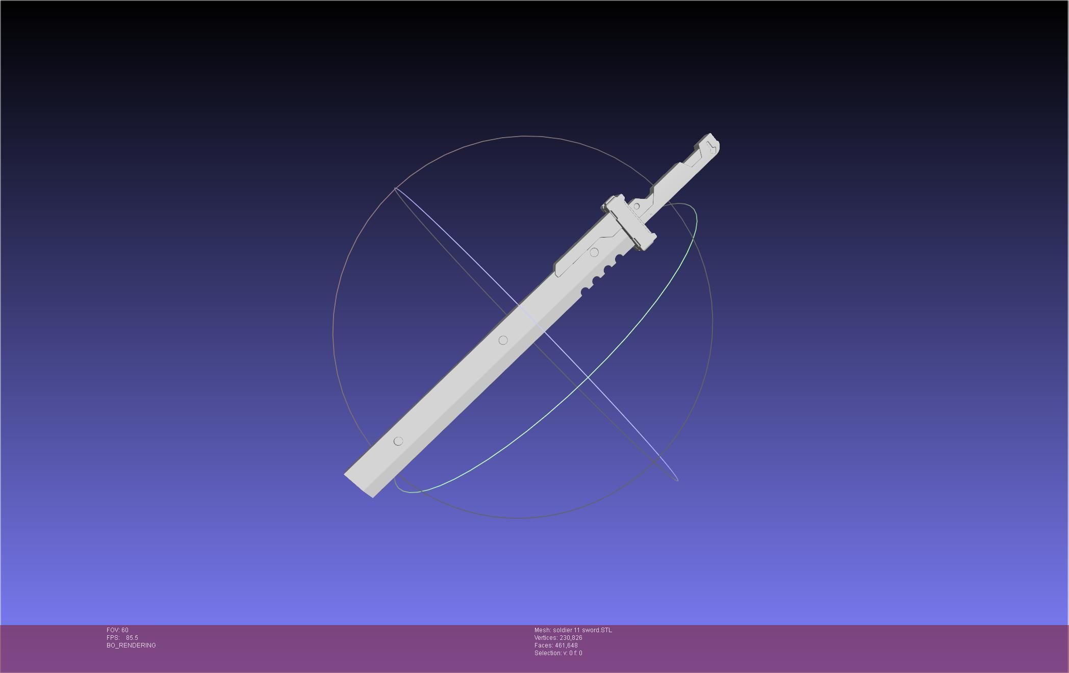 Zenless Zone Zero Soldier 11 Sword 3D print model_2