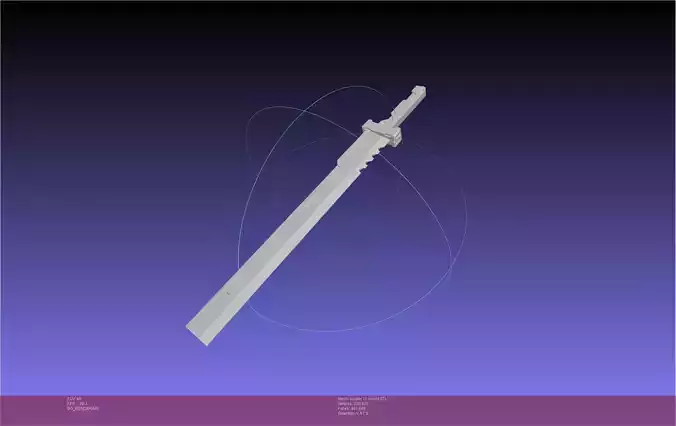 Zenless Zone Zero Soldier 11 Sword 3D print model