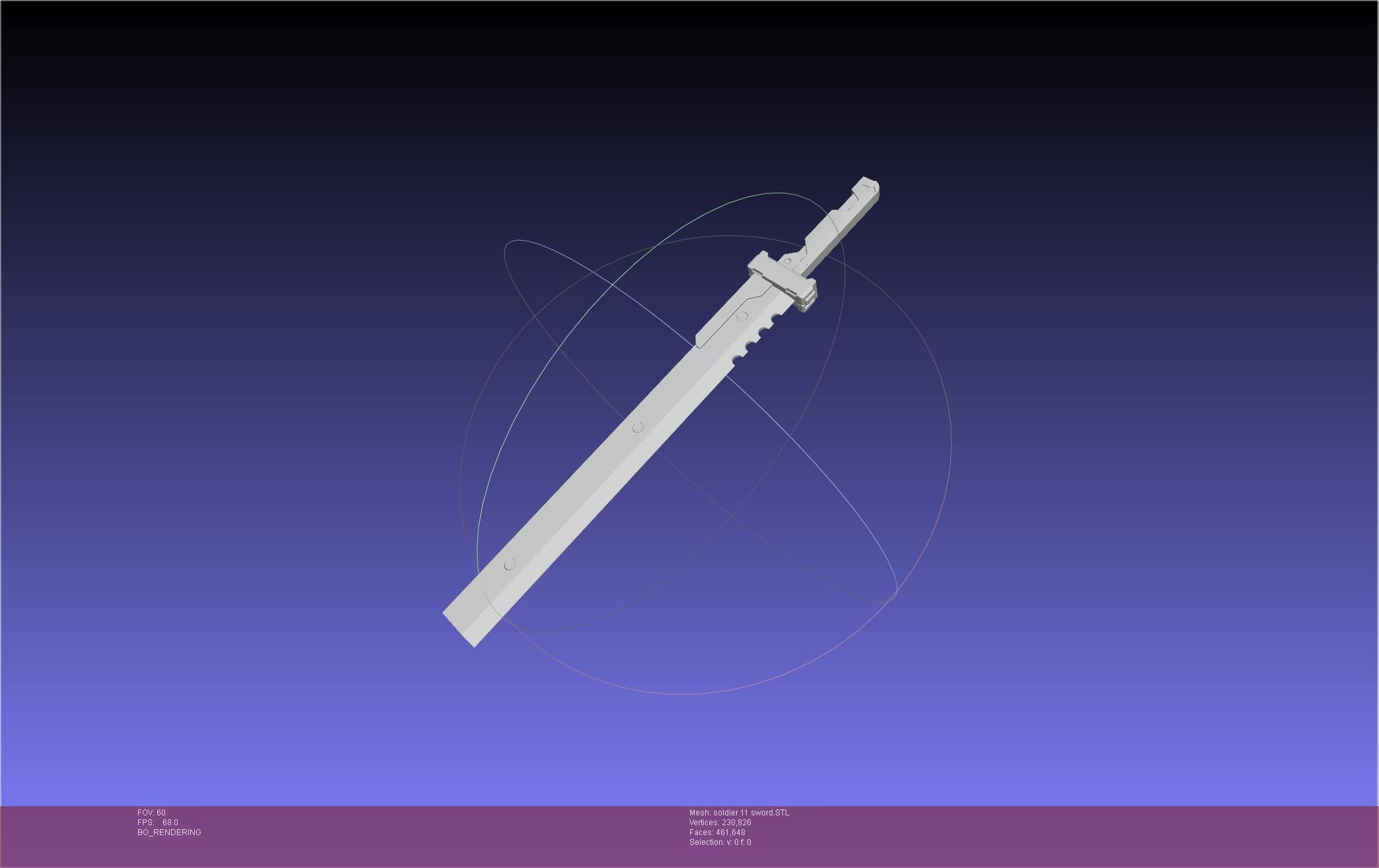 Zenless Zone Zero Soldier 11 Sword 3D print model_1