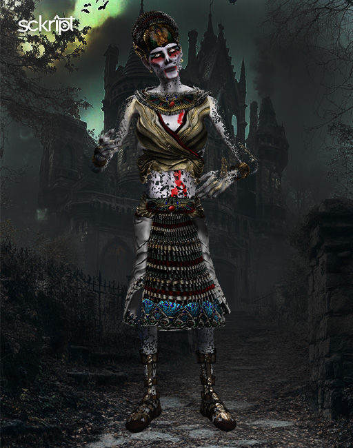 Ghost Series Pharaoh Low-poly 3D model_3