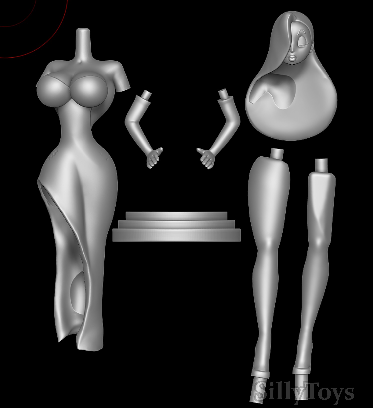 Jessica Rabbit - Who Framed Roger Rabbit 3D model 3D printable | CGTrader