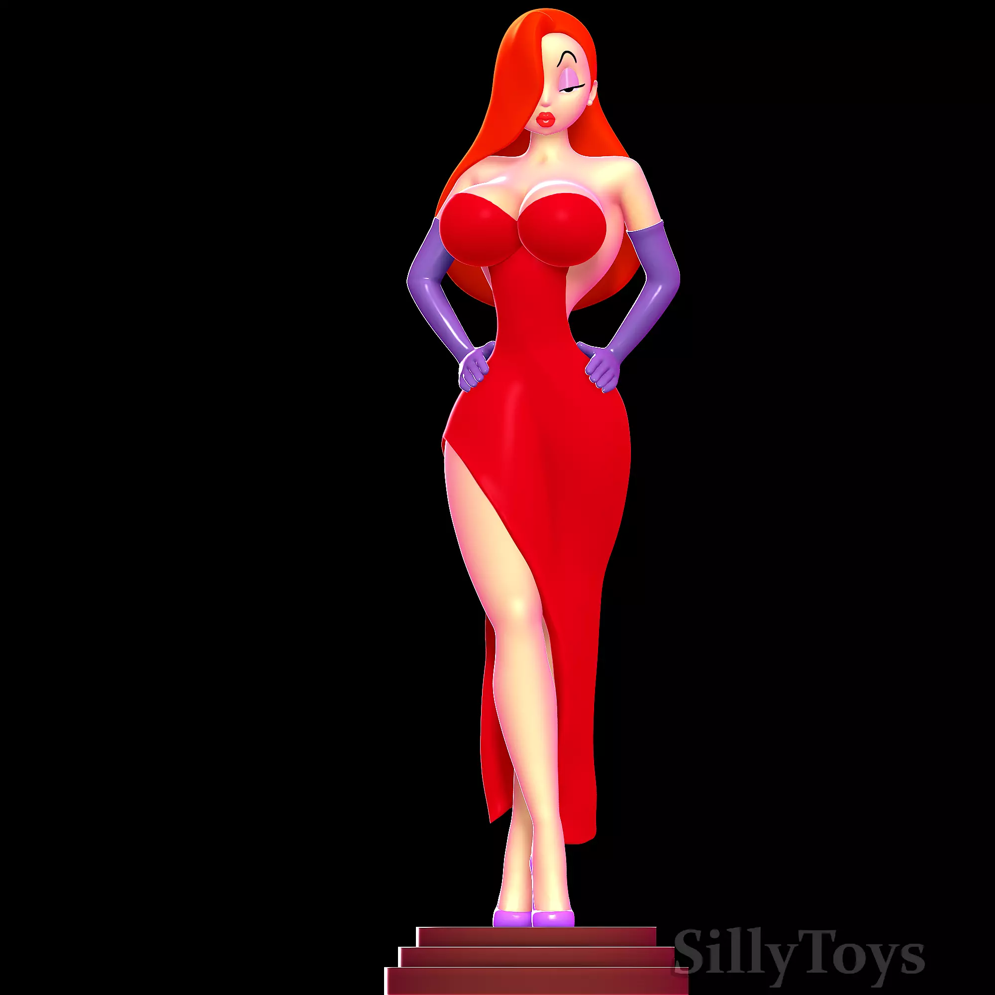 Jessica Rabbit - Who Framed Roger Rabbit 3D model 3D printable | CGTrader