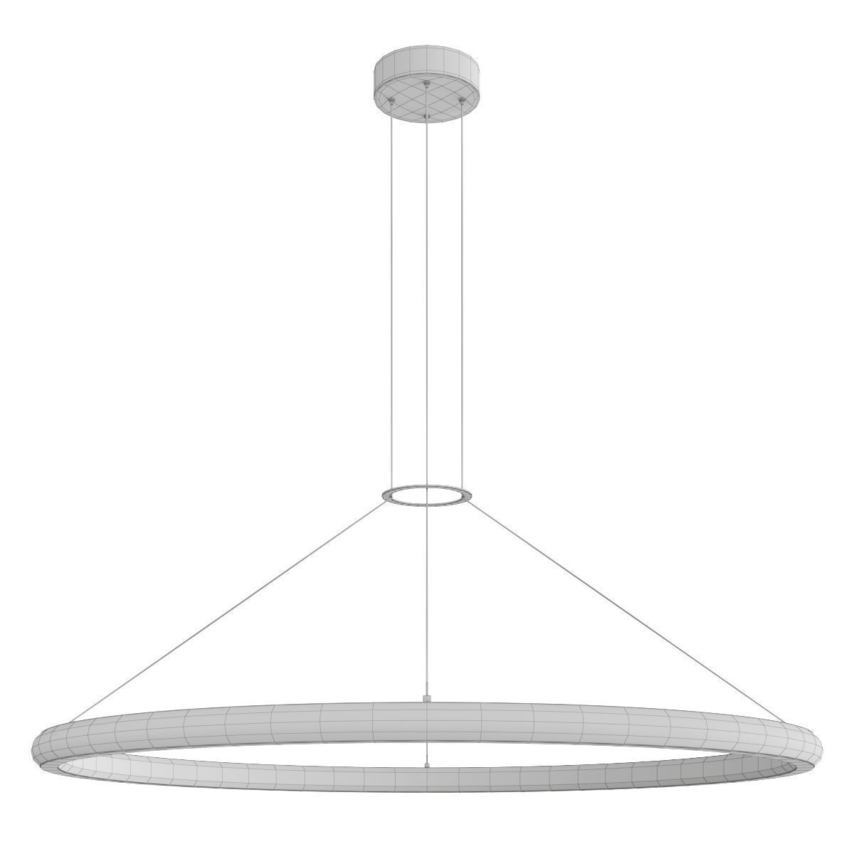 Round LED Pendant 3D model_2