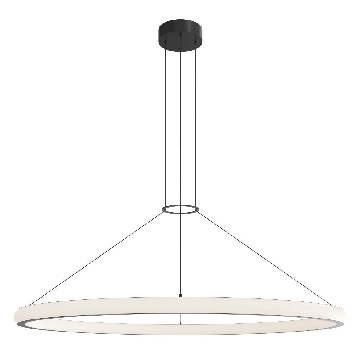 Round LED Pendant 3D model_1