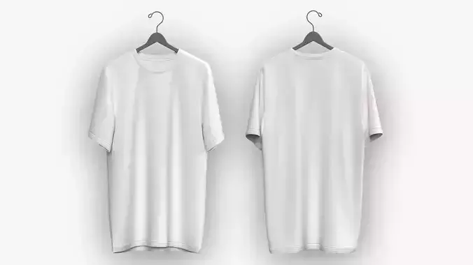 T-Shirt on Hanger 3D model