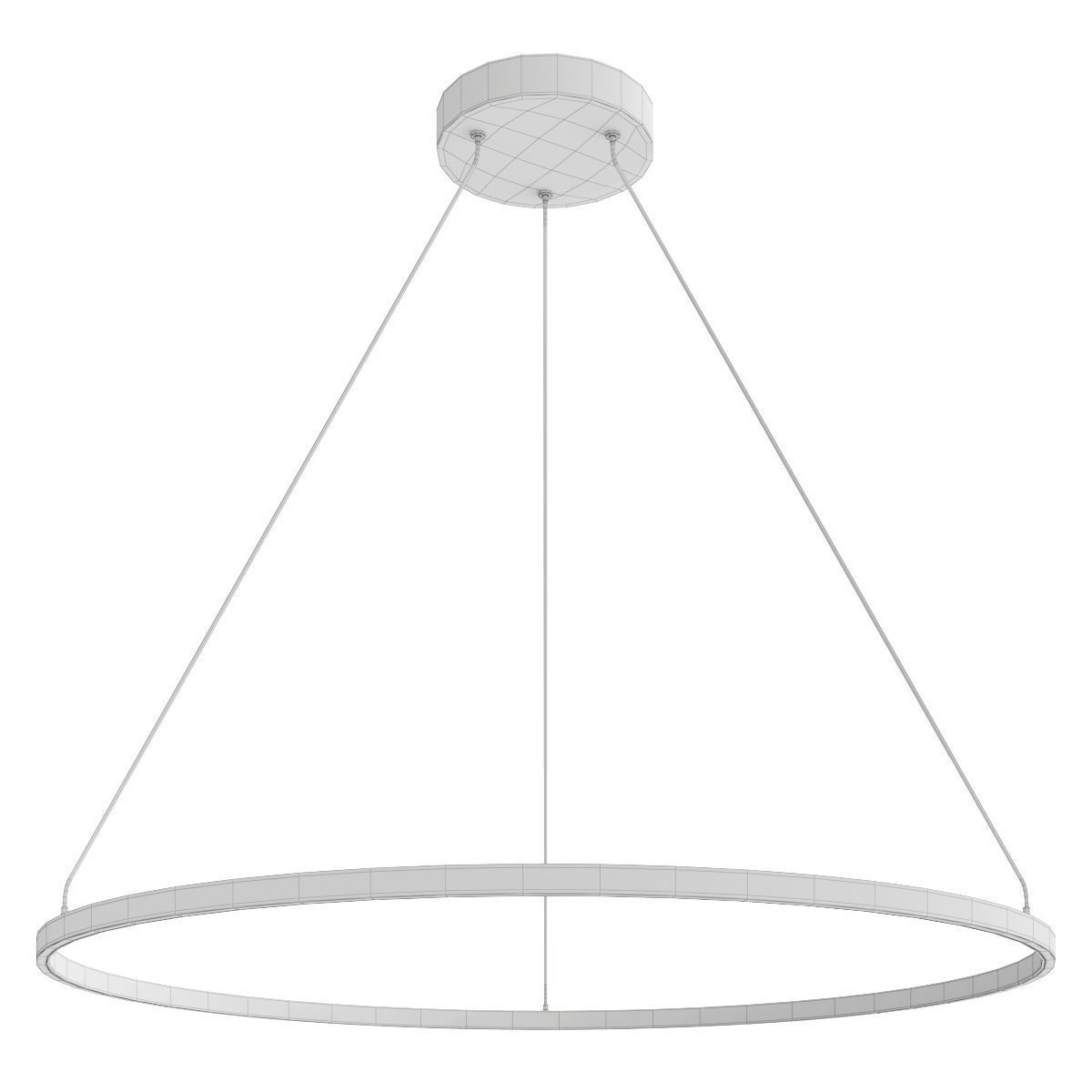 LED Round Pendant 3D model_4