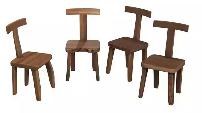 Brutalist T Chair Set