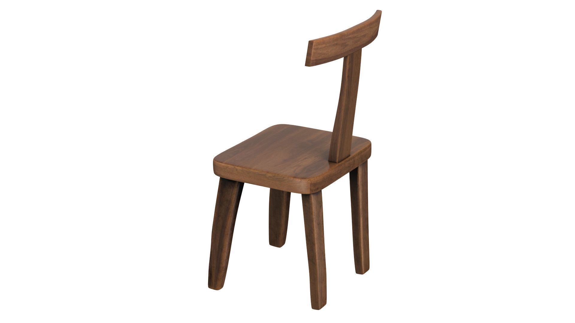 Brutalist T Chair Set 3D model_4