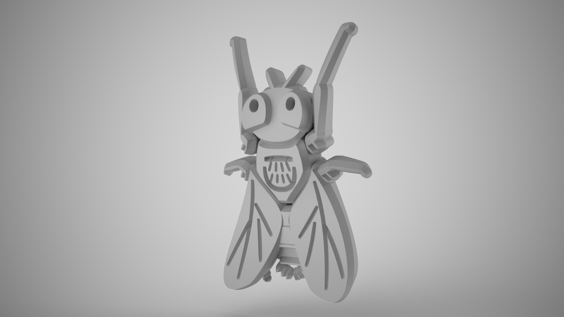 Totemic Fly 3D print model_6