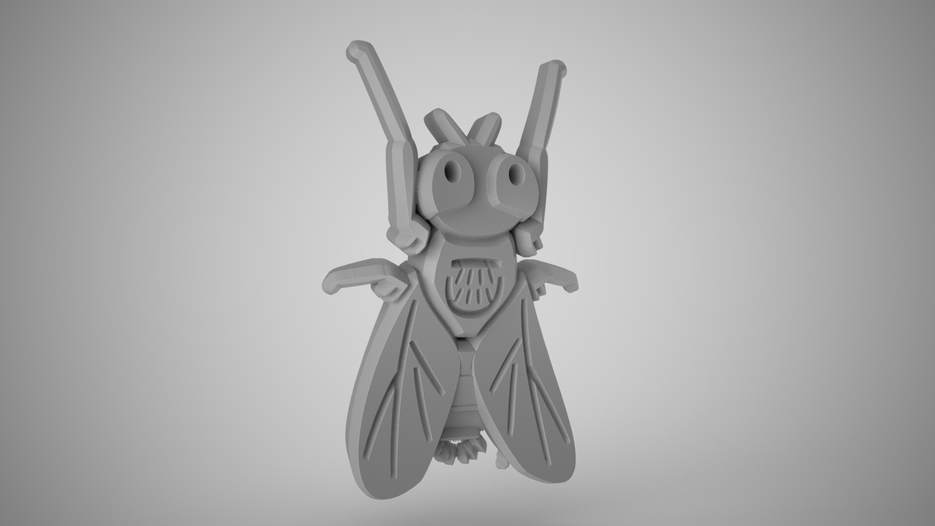 Totemic Fly 3D print model_4
