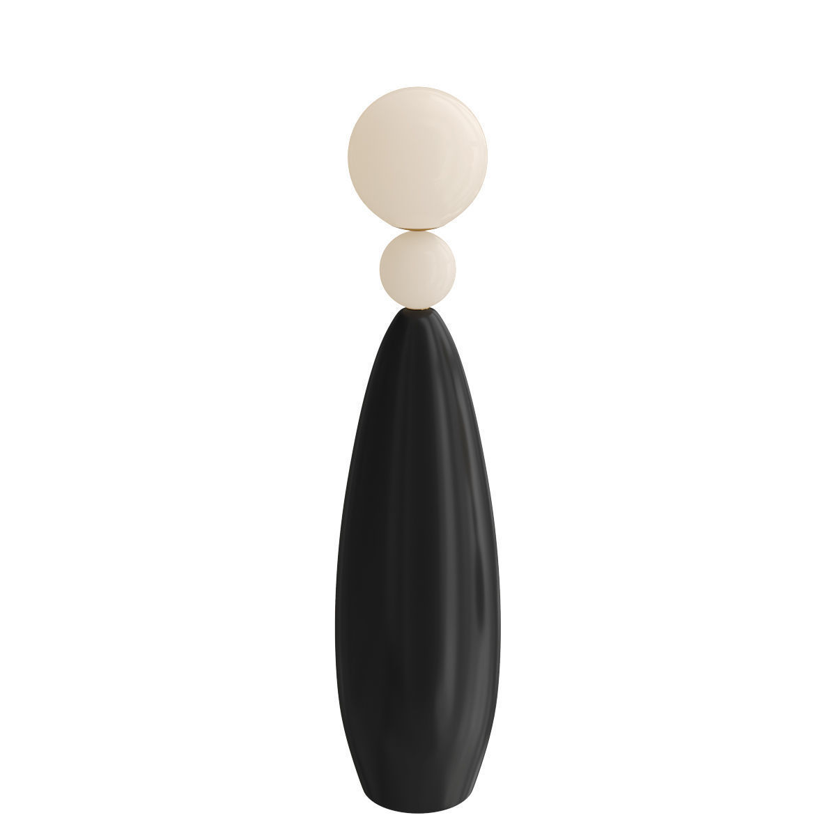 Floor lamp made of alternating black and luminous balls 3D model_1