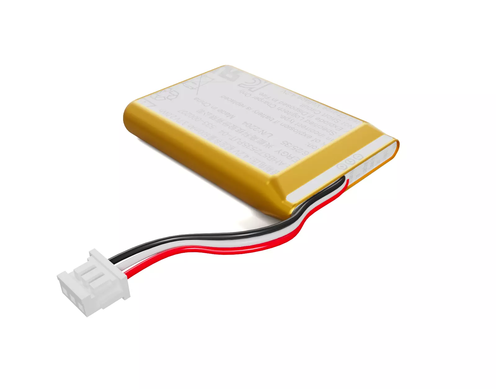 Polymer lithium battery 3D model