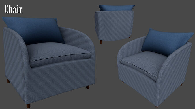 Blue Chair 3D model