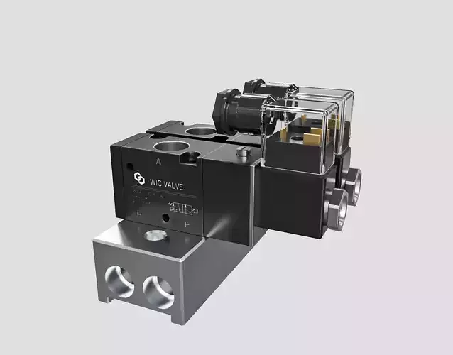 solenoid valve 3D model