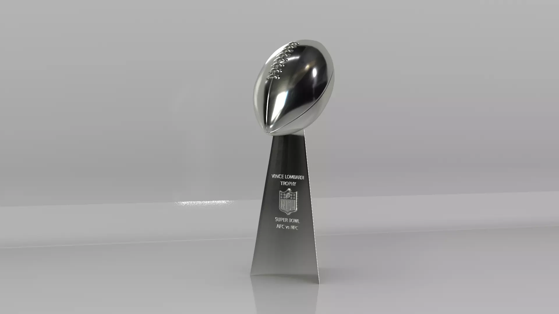 NFL Superbowl Trophy Vince Lombardi Low-poly 3D model_0