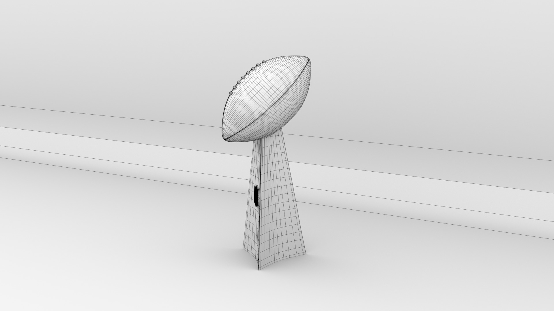 NFL Superbowl Trophy Vince Lombardi Low-poly 3D model_6