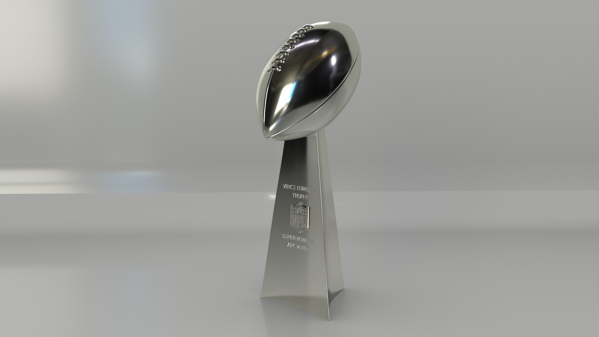 NFL Superbowl Trophy Vince Lombardi Low-poly 3D model_10