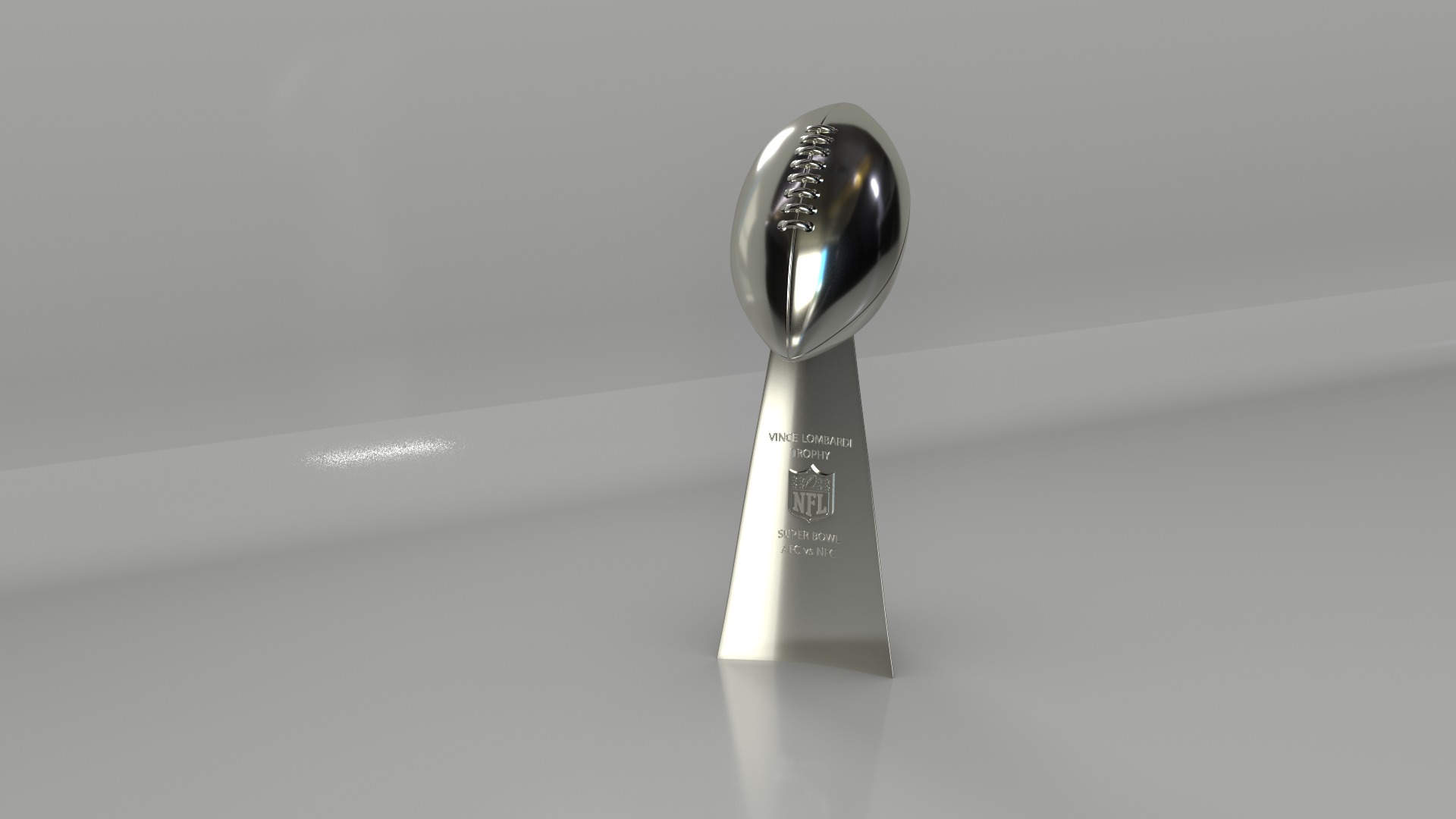 NFL Superbowl Trophy Vince Lombardi Low-poly 3D model_8