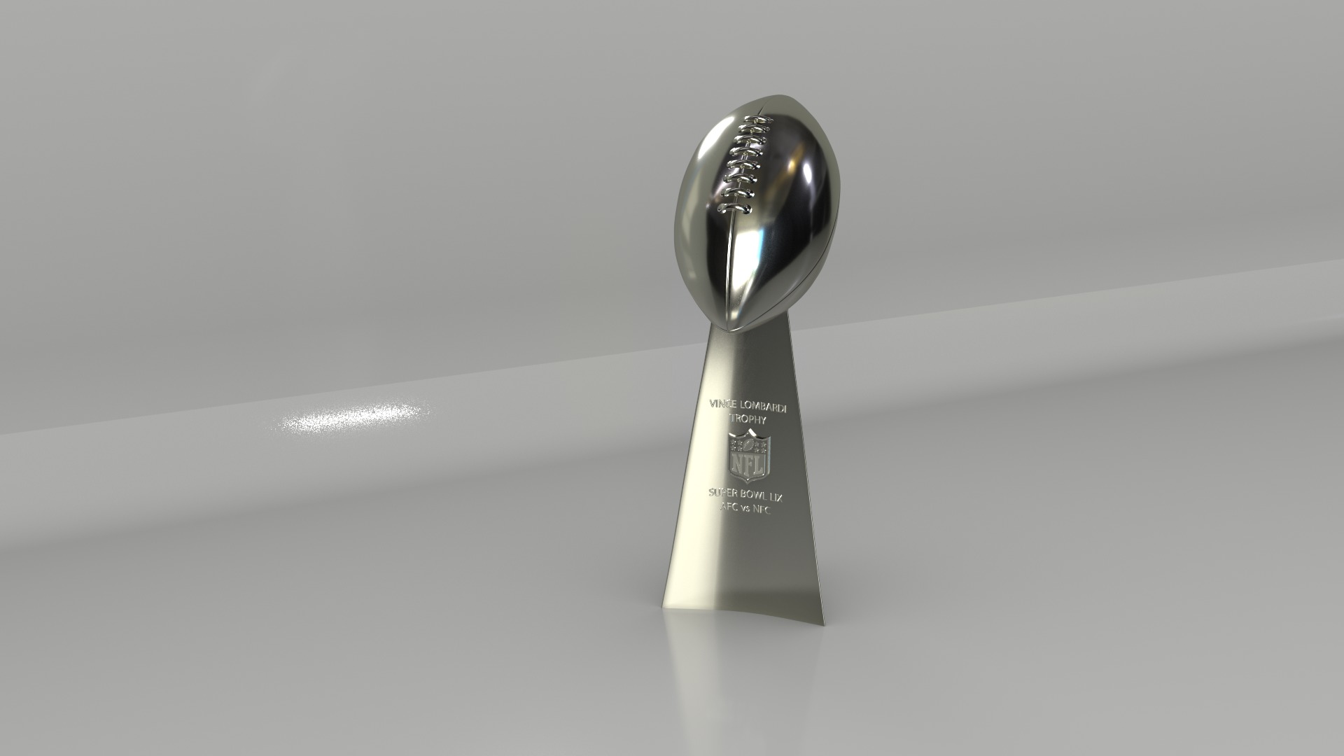 NFL Superbowl Trophy Vince Lombardi Low-poly 3D model_7
