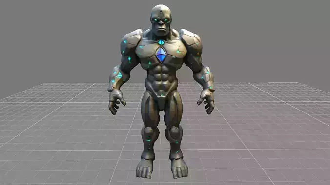 Muscular stone golem