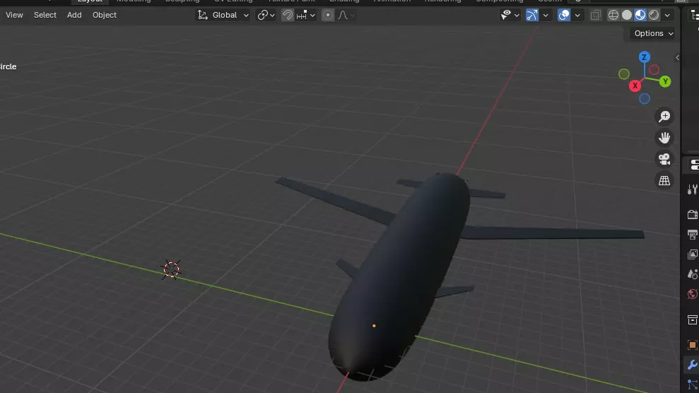 submarine  Low-poly 3D model_0