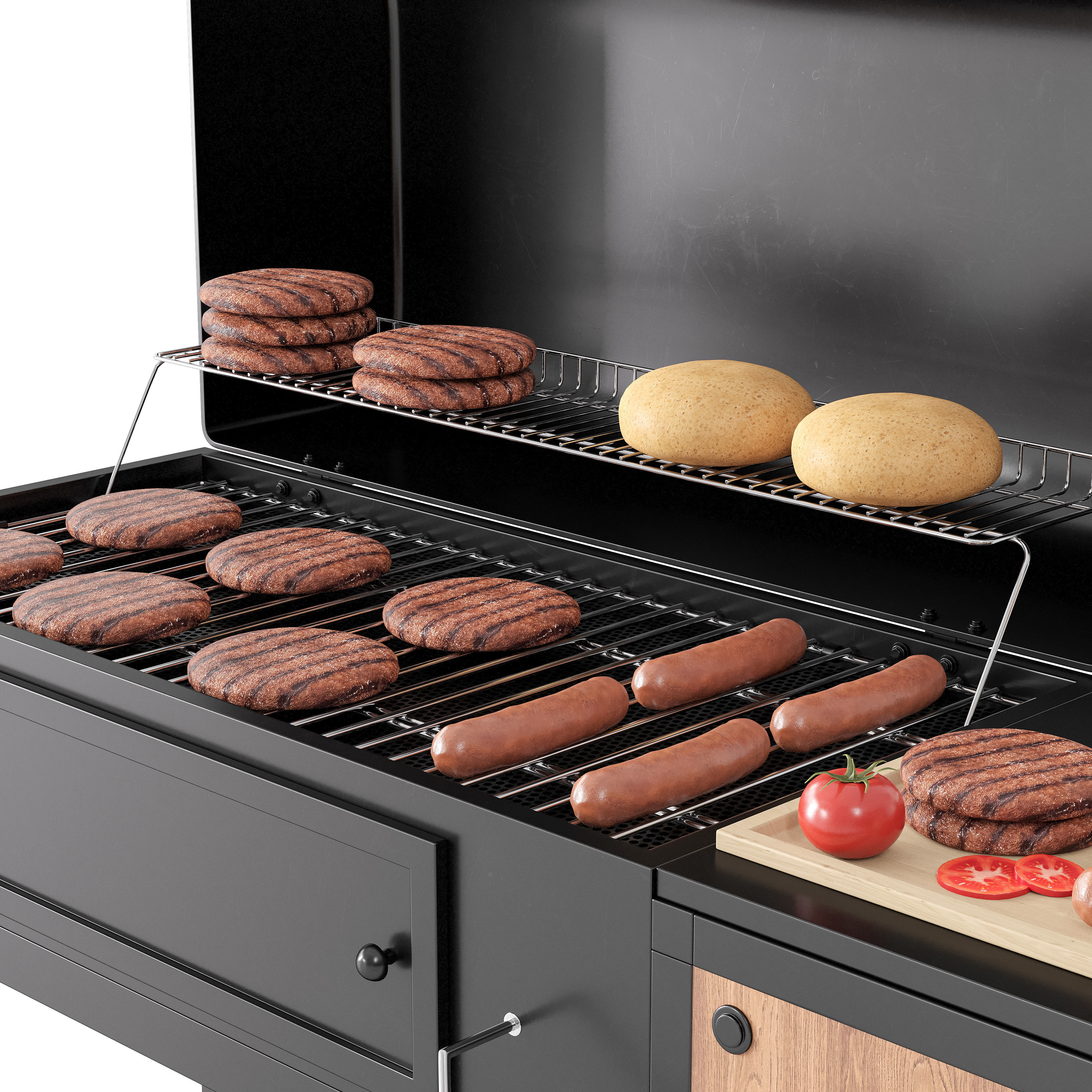 Barbecue 60 3D model_2